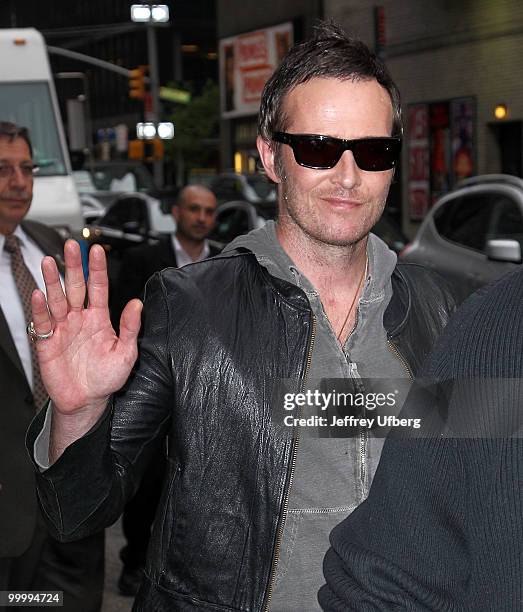 Stone Temple Pilots lead singer, Scott Weiland visits "Late Show With David Letterman" at the Ed Sullivan Theater on May 19, 2010 in New York City.