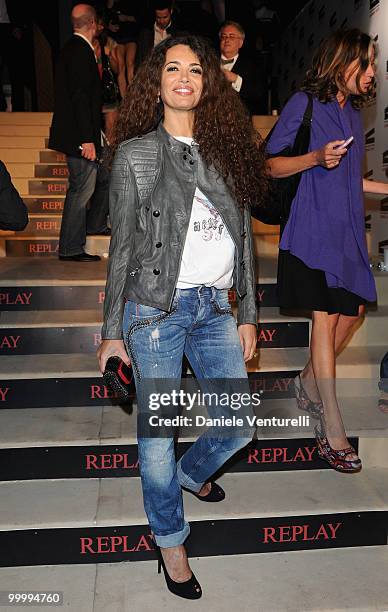 Afef Jnifen attends the Replay Party held at the Star Style Lounge during the 63rd Annual International Cannes Film Festival on May 19, 2010 in...