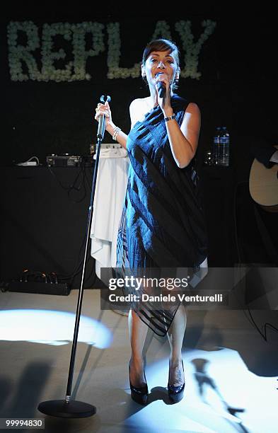 Singer Natalie Imbruglia performs at the Replay Party held at the Star Style Lounge during the 63rd Annual International Cannes Film Festival on May...