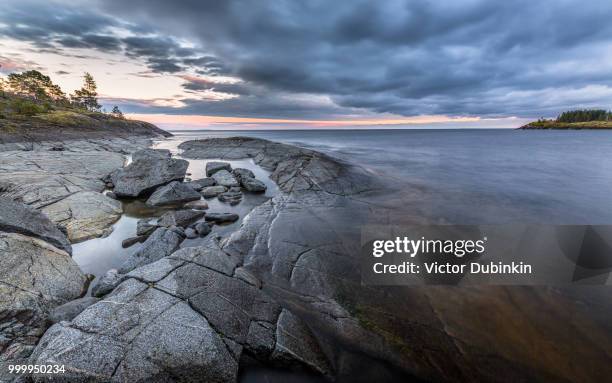 the lake ladoga - lake ladoga stock pictures, royalty-free photos & images
