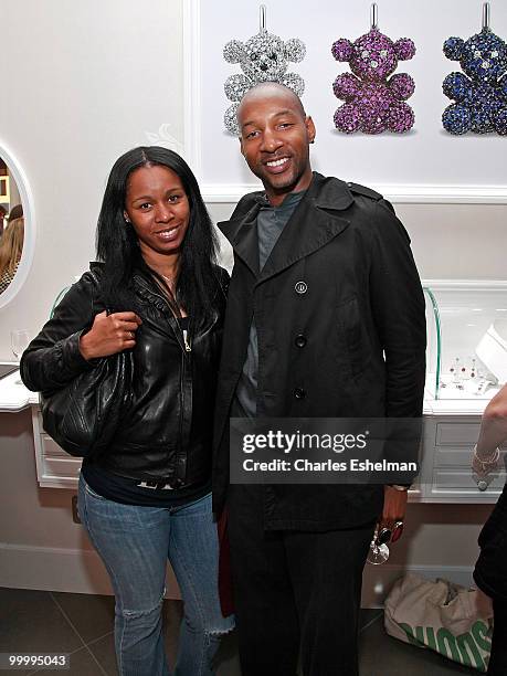 Celebrity stylists Trina Patterson and Spry Lee Scott attend the in store celebration of the new Tous Boutique hosted by Gotham Magazine at Tous...