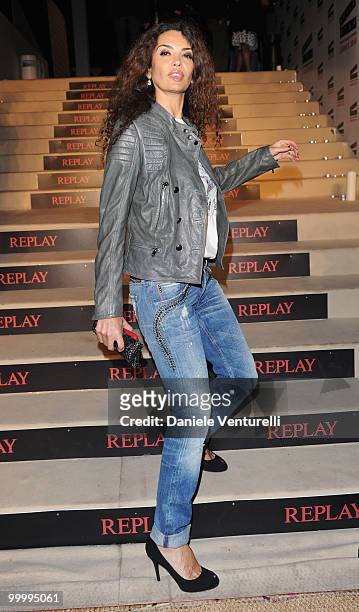 Afef Jnifen attends the Replay Party held at the Star Style Lounge during the 63rd Annual International Cannes Film Festival on May 19, 2010 in...