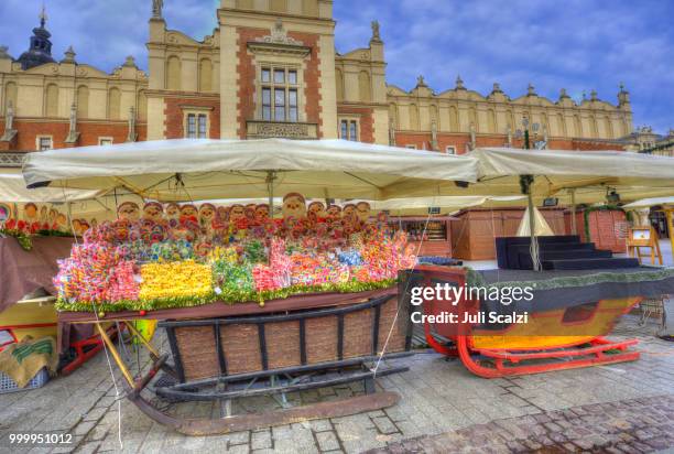 krakow christmas market 2017 - juli stock pictures, royalty-free photos & images