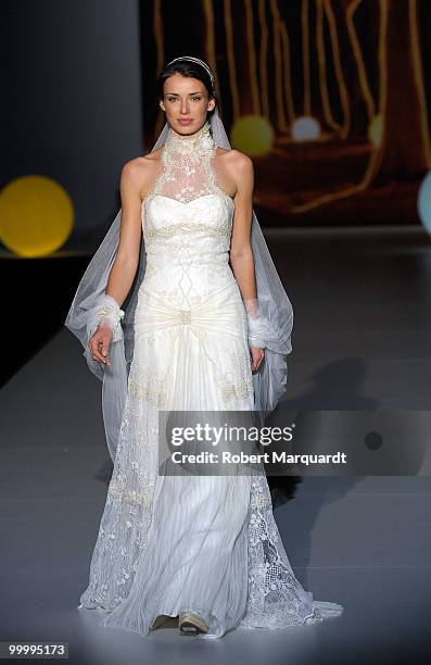 Natascha Yarovenko walks the runway at a presentation of the latest bridal collection by Jose Maria Peiro on May 19, 2010 in Barcelona, Spain.