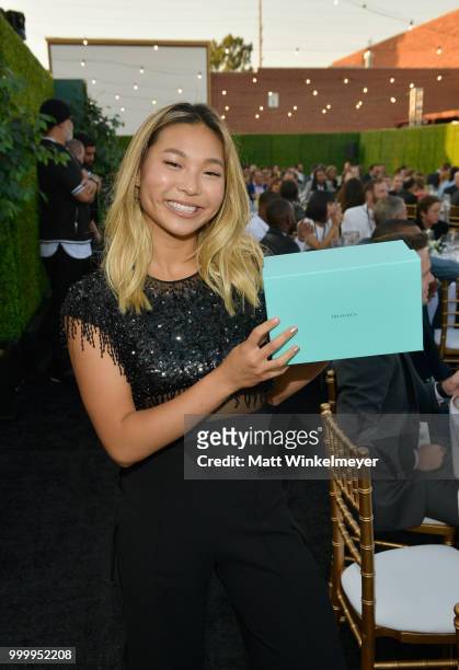 Honoree Chloe Kim attends the 33rd Annual Cedars-Sinai Sports Spectacular at The Compound on July 15, 2018 in Inglewood, California.