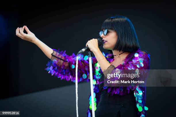 Danielle McTaggart of Dear Rouge performs at the RBC Bluesfest at LeBreton Flats on July 15, 2018 in Ottawa, Canada.