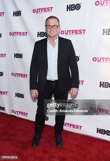 Actor and singer Sam Harris arrives at the Outfest Documentary Competition Screening of "Every Act Of Life" at the DGA Theater on July 15, 2018 in...