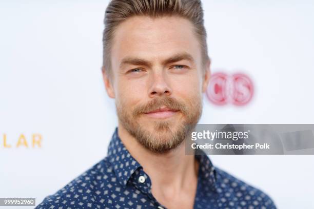 Derek Hough attends the 33rd Annual Cedars-Sinai Sports Spectacular at The Compound on July 15, 2018 in Inglewood, California.