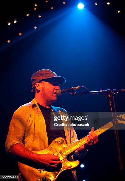 Singer and guitarist Scott Kannberg of the US-American band Pavement performs live during a concert at the C-Halle on May 19, 2010 in Berlin,...