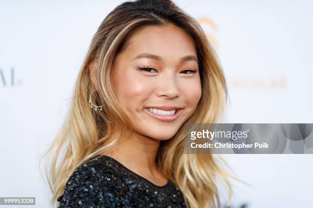 Honoree Chloe Kim attends the 33rd Annual Cedars-Sinai Sports Spectacular at The Compound on July 15, 2018 in Inglewood, California.