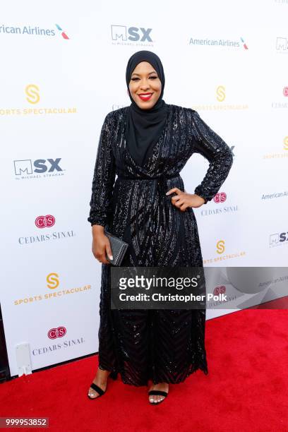 Ibtihaj Muhammad attends the 33rd Annual Cedars-Sinai Sports Spectacular at The Compound on July 15, 2018 in Inglewood, California.