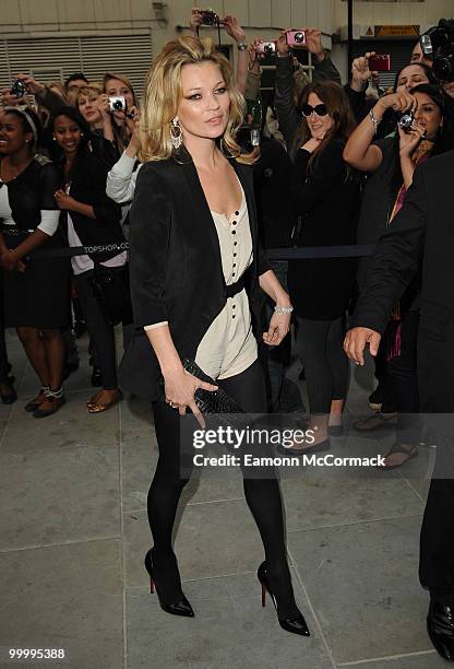 Kate Moss attends the launch party for the opening of TopShop's Knightsbridge store on May 19, 2010 in London, England.