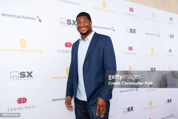 Calais Campbell attends the 33rd Annual Cedars-Sinai Sports Spectacular at The Compound on July 15, 2018 in Inglewood, California.