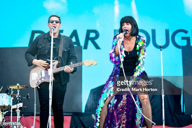 Drew McTaggart and Danielle McTaggart of Dear Rouge performs at the RBC Bluesfest at LeBreton Flats on July 15, 2018 in Ottawa, Canada.