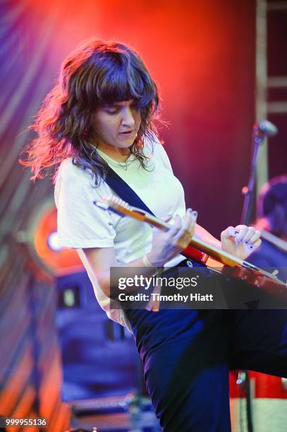 Courtney Barnett performs on Day 3 of Forecastle Music Festival on July 15, 2018 in Louisville, Kentucky.