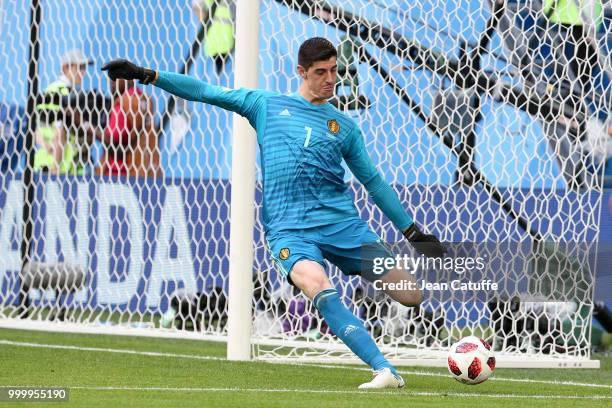 Goalkeeper of Belgium Thibaut Courtois during the 2018 FIFA World Cup Russia 3rd Place Playoff match between Belgium and England at Saint Petersburg...