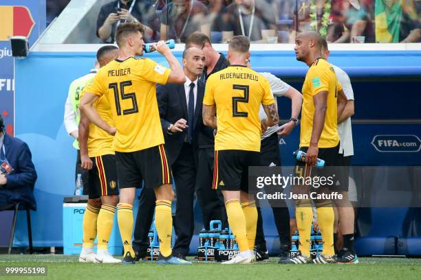 Coach of Belgium Roberto Martinez during the 2018 FIFA World Cup Russia 3rd Place Playoff match between Belgium and England at Saint Petersburg...