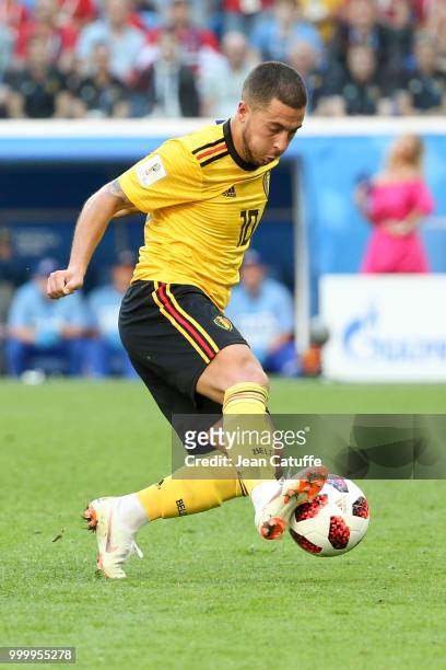 Eden Hazard of Belgium during the 2018 FIFA World Cup Russia 3rd Place Playoff match between Belgium and England at Saint Petersburg Stadium on July...