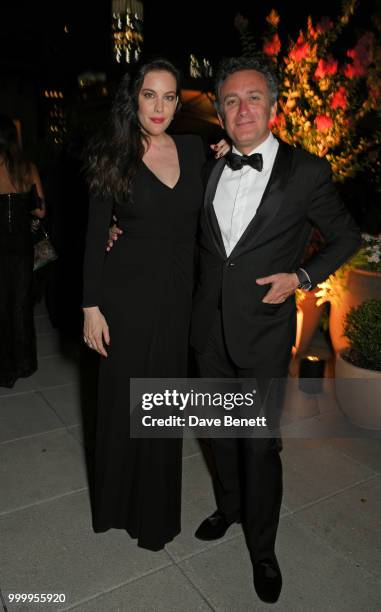 Liv Tyler and Formula E CEO Alejandro Agag attend the 2017/18 ABB FIA Formula E Championship Awards Dinner following the Formula E 2018 Qatar Airways...