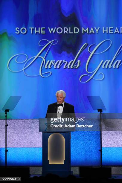 Bill Austin takes the stage at the 2018 So the World May Hear Awards Gala benefitting Starkey Hearing Foundation at the Saint Paul RiverCentre on...