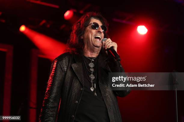 Alice Cooper performs at the 2018 So the World May Hear Awards Gala benefitting Starkey Hearing Foundation at the Saint Paul RiverCentre on July 15,...