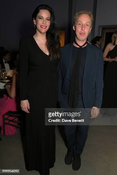 Liv Tyler and James Brown attend the 2017/18 ABB FIA Formula E Championship Awards Dinner following the Formula E 2018 Qatar Airways New York City...