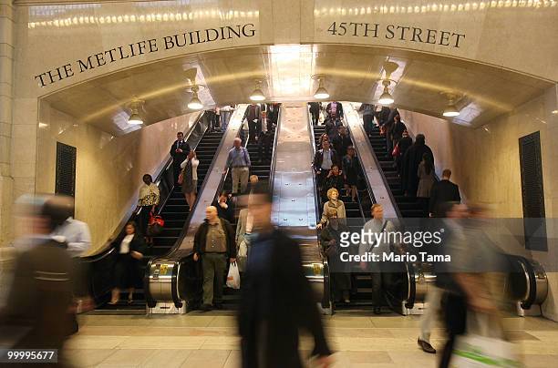 Commuters pass through Grand Central Terminal during the evening rush hour May 19, 2010 in New York City. Accused Times Square car bomb plotter...