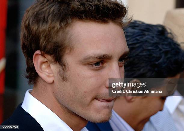 Pierre Casiraghi attends Graffiti Au Yacht Club De Monaco, paint exhibition, on May 19, 2010 in Monaco, Monaco.