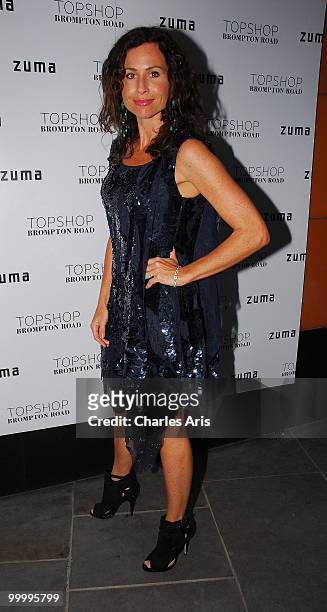 Minnie Driver attends a private dinner at Zuma restaurant hosted by Phillip Green to celebrate opening of TopShop's Knightsbridge store on May 19,...