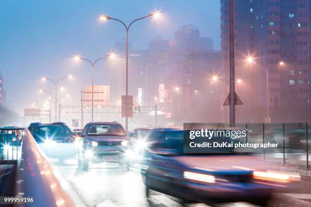 beijing air pollution - dukai stockfoto's en -beelden