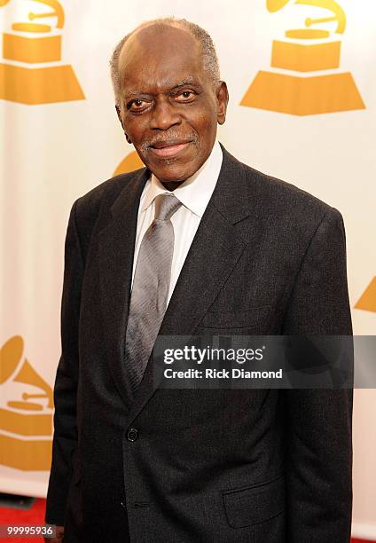 Musician Hank Jones attends the 51st Annual Grammy Awards Special Merit Awards Ceremony held at the Wilshire Ebell Theatre on February 7, 2009 in Los...