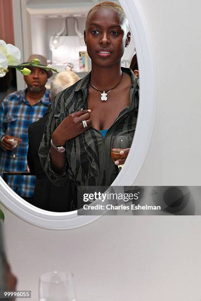 Salon 804 owner Rochelle Jasper Mosley attends the in store celebration of the new Tous Boutique hosted by Gotham Magazine at Tous Rockefeller Center...