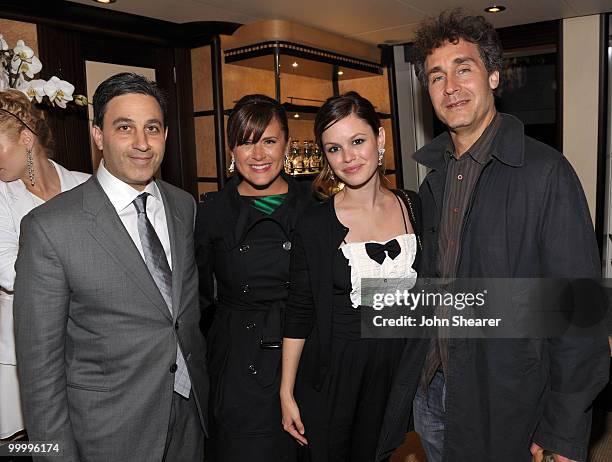 Producer Jason Weinberg, Art of Elysium founder Jennifer Howell, actress Rachel Bilson and director Doug Liman attend the "Art of Elysium Paradis...