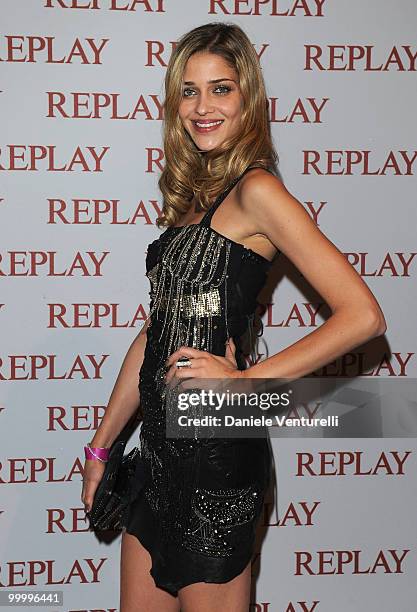Model Ana Beatriz Barros attends the Replay Party held at the Star Style Lounge during the 63rd Annual International Cannes Film Festival on May 19,...