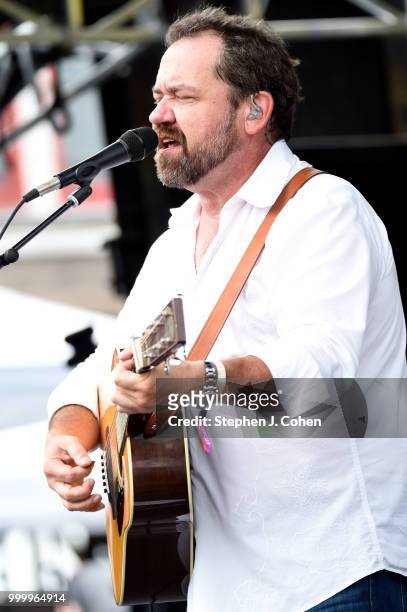 Dan Tyminski of the band Tyminski performs on Day 3 of the 2018 Forecastle Music Festival on July 15, 2018 in Louisville, Kentucky.