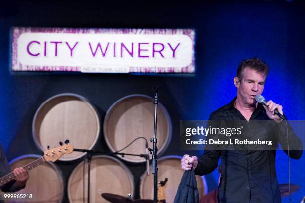 Dennis Quaid performs live in concert at City Winery on July 15, 2018 in New York City.
