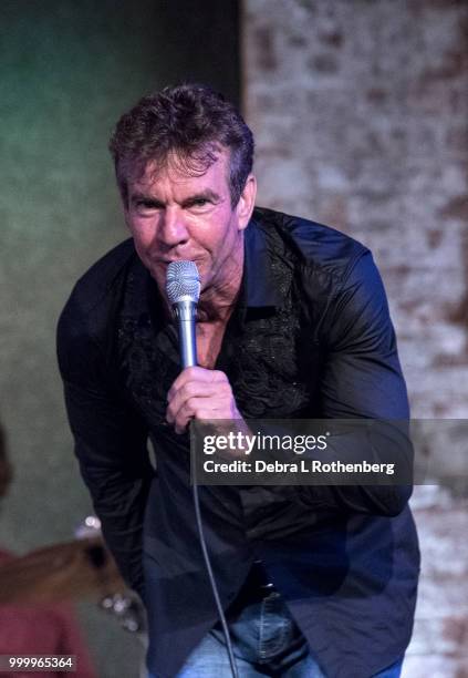 Dennis Quaid performs live in concert at City Winery on July 15, 2018 in New York City.