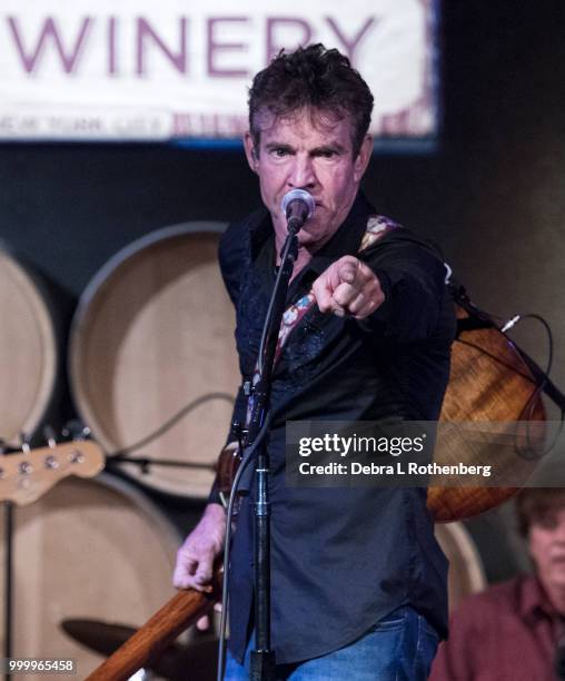 Dennis Quaid performs live in concert at City Winery on July 15, 2018 in New York City.