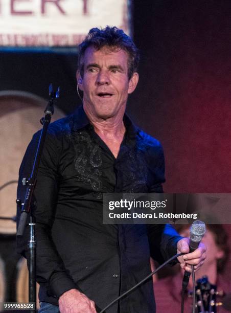 Dennis Quaid performs live in concert at City Winery on July 15, 2018 in New York City.