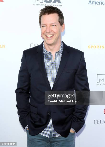 Sean Hayes arrives to the 33rd Annual Cedars-Sinai Sports Spectacular Gala held on July 15, 2018 in Los Angeles, California.