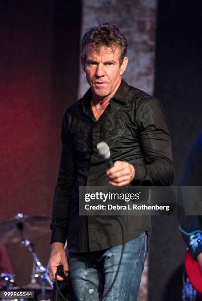 Dennis Quaid performs live in concert at City Winery on July 15, 2018 in New York City.