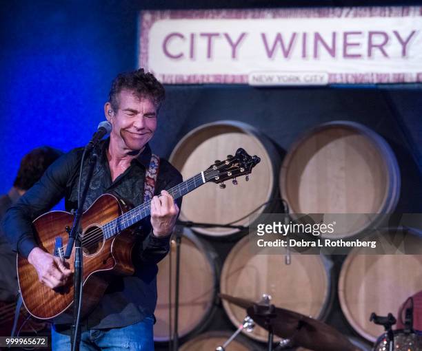 Dennis Quaid performs live in concert at City Winery on July 15, 2018 in New York City.