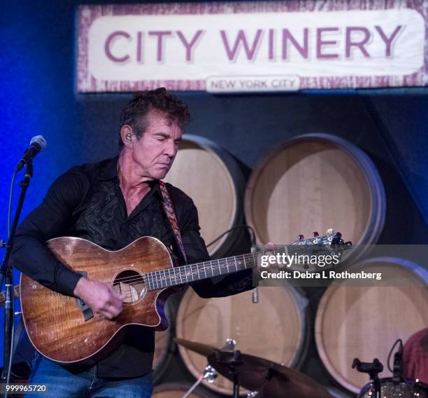 Dennis Quaid performs live in concert at City Winery on July 15, 2018 in New York City.