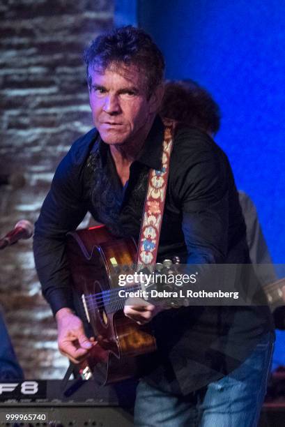 Dennis Quaid performs live in concert at City Winery on July 15, 2018 in New York City.