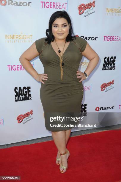 Kiana Lyz Rivera attends "Sage Alexander: The Dark Realm" Launch Party Co-hosted by Innersight Entertainment and TigerBeat Media at El Rey Theatre on...