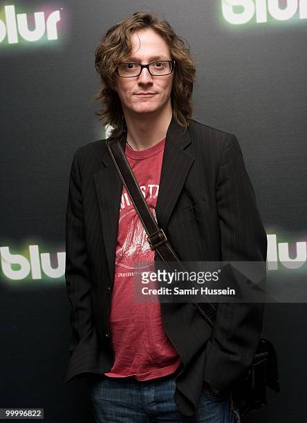 Comedian Ed Byrne arrives at the Blur video game launch party at Sound on May 19, 2010 in London, England.