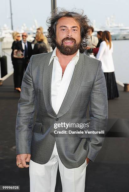 Ildo Damiano attends the Fair Game Cocktail Party hosted by Giorgio Armani held aboard his boat 'Main' during the 63rd Annual International Cannes...