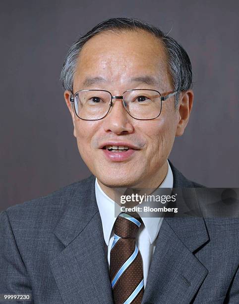 Eiji Hosoya, chairman of Resona Holdings Inc., speaks during an interview in Tokyo, Japan, on Wednesday, May 19, 2010. Resona Holdings Inc., Japan's...