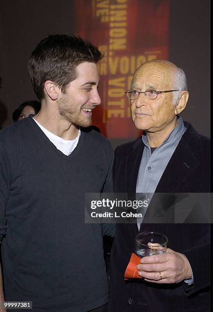 Jake Gyllenhaal and Norman Lear at the Declare Yourself "Hollywood Celebrates Democracy" event on March 2. Declare Yourself is a national...