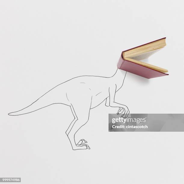 conceptual dinosaur - mouth open 幅插畫檔、美工圖案、卡通及圖標